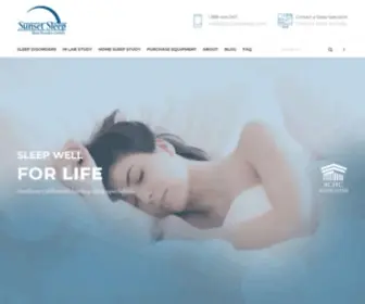 Sunsetsleep.com(Southern California's Leading Sleep Specialists) Screenshot