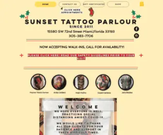 Sunsettattooparlour.com(Sunset Tattoo Parlour) Screenshot