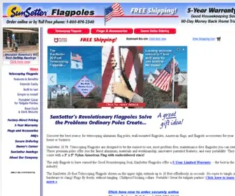 Sunsetterflagpole.com(Flagpoles from SunSetter Telescoping Flagpole) Screenshot