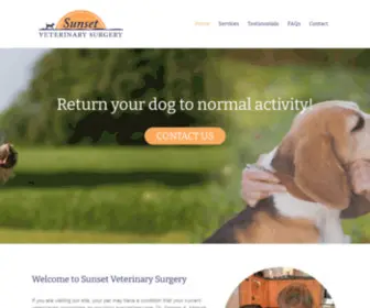 Sunsetvetsurgery.com(Sunset Veterinary Services) Screenshot