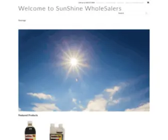 Sunshine-Wholesalers.com(SunShine Tea) Screenshot