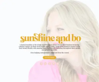 Sunshineandbo.com(Sunshine & Bo) Screenshot