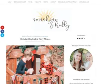 Sunshineandholly.com(Sunshine and Holly) Screenshot