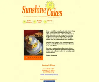 Sunshinecakes.com(Sunshinecakes) Screenshot