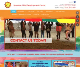 Sunshinechilddevelopmentcenter.com(North Kingston) Screenshot