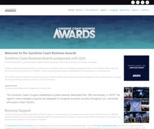 Sunshinecoastbusinessawards.com.au(Recognising Business Success) Screenshot