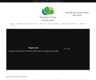 Sunshinecoastgolfcentre.com.au(Sunshine Coast Golf Centre) Screenshot