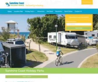 Sunshinecoastholidayparks.com.au(Sunshine Coast Holiday Parks) Screenshot