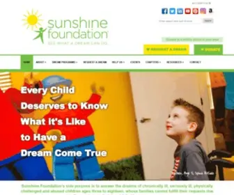 Sunshinefoundation.org(Sunshine Foundation) Screenshot