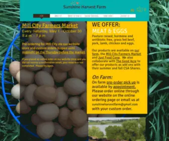 Sunshineharvestfarm.com(Sunshine Harvest Farm) Screenshot