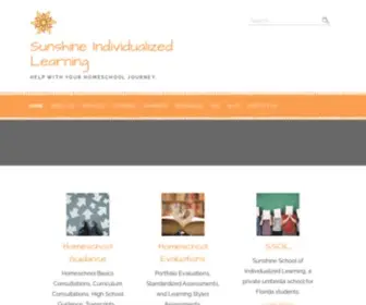 Sunshineindividualizedlearning.com(Help with your homeschool journey) Screenshot