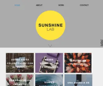 Sunshinelab.rocks(Agencia creativa y productora integral de triple impacto) Screenshot