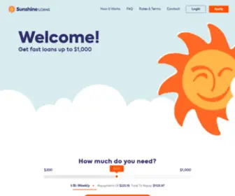 Sunshineloans.com(Sunshine Loans) Screenshot