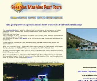 Sunshinemachine.net(Sunshine Machine Boat Tours) Screenshot