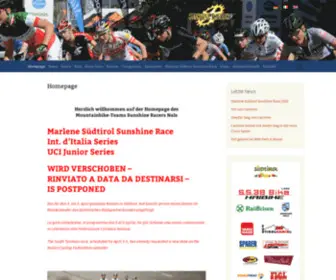 Sunshineracers-Nals.it(Mountainbike-Club Sunshine Racers Nals in Südtirol/Italien) Screenshot