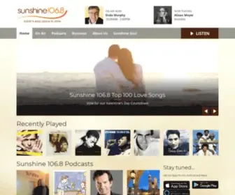 Sunshineradio.ie(Sunshine 106.8) Screenshot