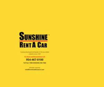 Sunshinerentacar.com(WordPress) Screenshot