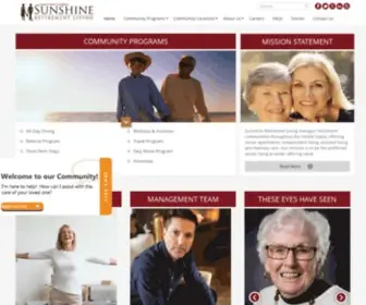 Sunshineretirementliving.com(Sunshine Retirement Living ) Screenshot