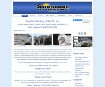 Sunshineroofingofswfl.com(Our specialty) Screenshot