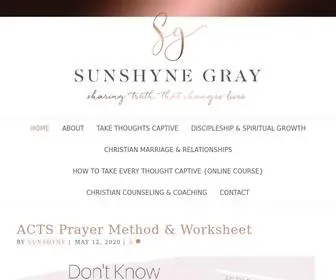 Sunshynegray.com(Christian Counseling) Screenshot