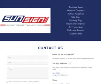 Sunsignprint.com(Sun Sign and Print LLC) Screenshot