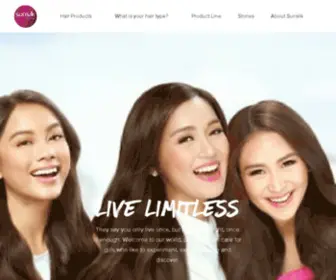 Sunsilk.com.ph(Sunsilk Philippines) Screenshot