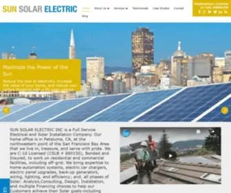 Sunsolarelectric.org(Sonoma County Solar Panel) Screenshot