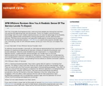 Sunspotcycle.com(Sunspot cycle) Screenshot
