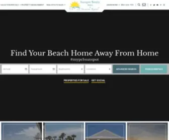 Sunspotrealty.com(Beach House Rentals & Vacation Homes Panama City Beach FL from Sunspot Realty) Screenshot