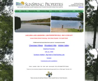 Sunspringproperties.com(USA land for sale) Screenshot