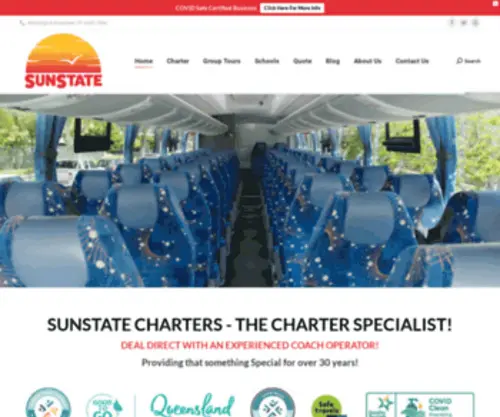 Sunstatecoaches.com.au(Sunstate Charters) Screenshot