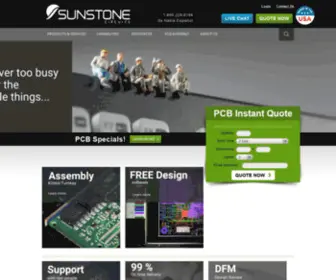 Sunstonecircuits.com(Sunstone Circuits Printed Circuit Boards) Screenshot