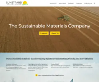 Sunstrands.com(Sunstrand LLC The Sustainable Materials Company) Screenshot