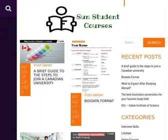 Sunstudentcourses.com(Sun Student Courses) Screenshot