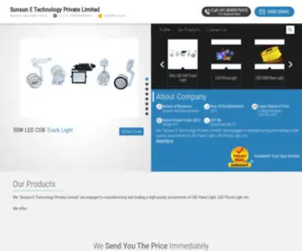 Sunsunled.com(Sunsun E Technology Private Limited) Screenshot