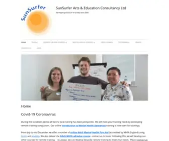 Sunsurfer.co.uk(Developing inclusion in society since 2004) Screenshot
