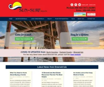 Sunsurfrealty.com(Emerald Isle Rentals & Sales) Screenshot