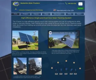 Suntacticssolartrackers.com(High Efficiency Solar Power) Screenshot