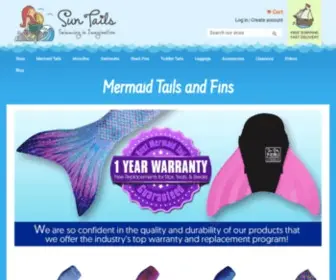 Suntailmermaid.com(Mermaid Tails and Fins) Screenshot