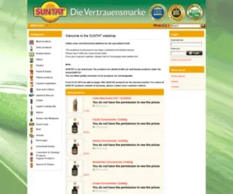 Suntatshop.de(Suntat Webshop) Screenshot