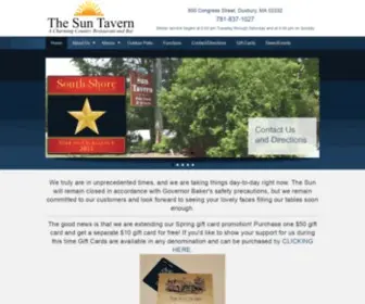 Suntavernrestaurant.com(The Sun Tavern) Screenshot