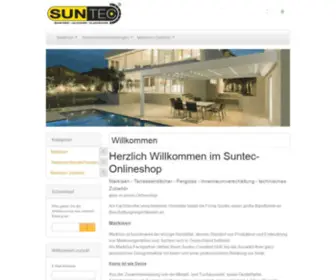 Suntec-Shop.de(Markisenstoffe zur Neubespannung von Gelenkarm) Screenshot