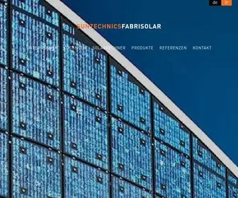 Suntechnics.ch(SunTechnics Fabrisolar) Screenshot