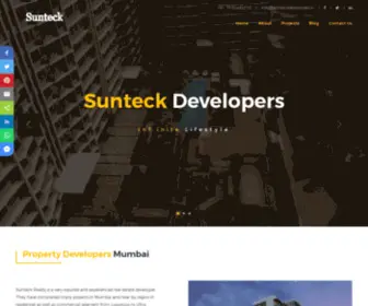 Sunteckdevelopers.in(Sunteck Developers Mumbai) Screenshot