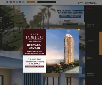 Sunteckindia.com(Luxury Real Estate Developers & Builders in Mumbai) Screenshot