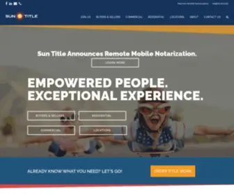 Suntitle.com(Michigan title insurance company) Screenshot