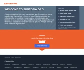 Suntopia.org(Helping People Help Themselves) Screenshot