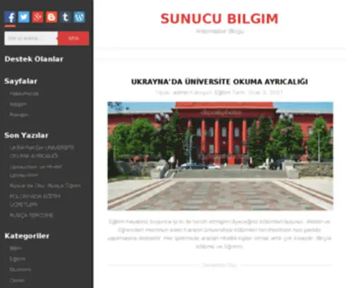 Sunucubilgim.com(威廉希尔) Screenshot