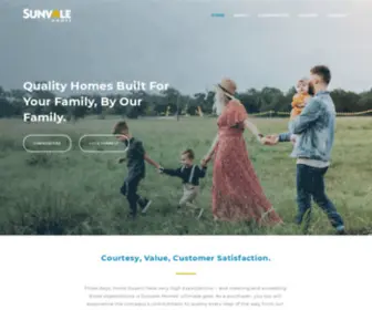 Sunvalehomes.com(Sunvale Homes) Screenshot