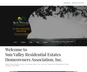 Sunvalleyantipolo.com(Sun Valley Golf Antipolo Residential Estate Homeowners' Association) Screenshot